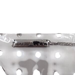 Mama Bear with Two Cubs Necklace